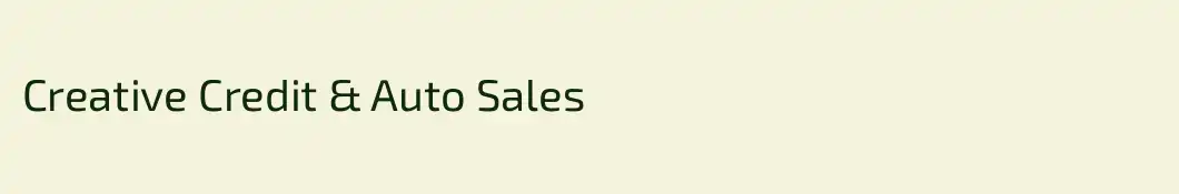 Creative Credit & Auto Sales